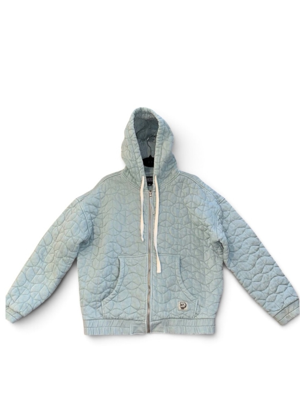 BDG Urban Outfitters Quilted Zip Hoodie Jacket Sage Green M/M